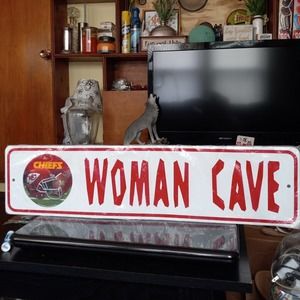 Woman Cave Kansas City Chiefs sign RARE
